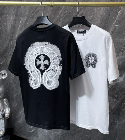 Chrome Hearts Distressed Horseshoe Tee
