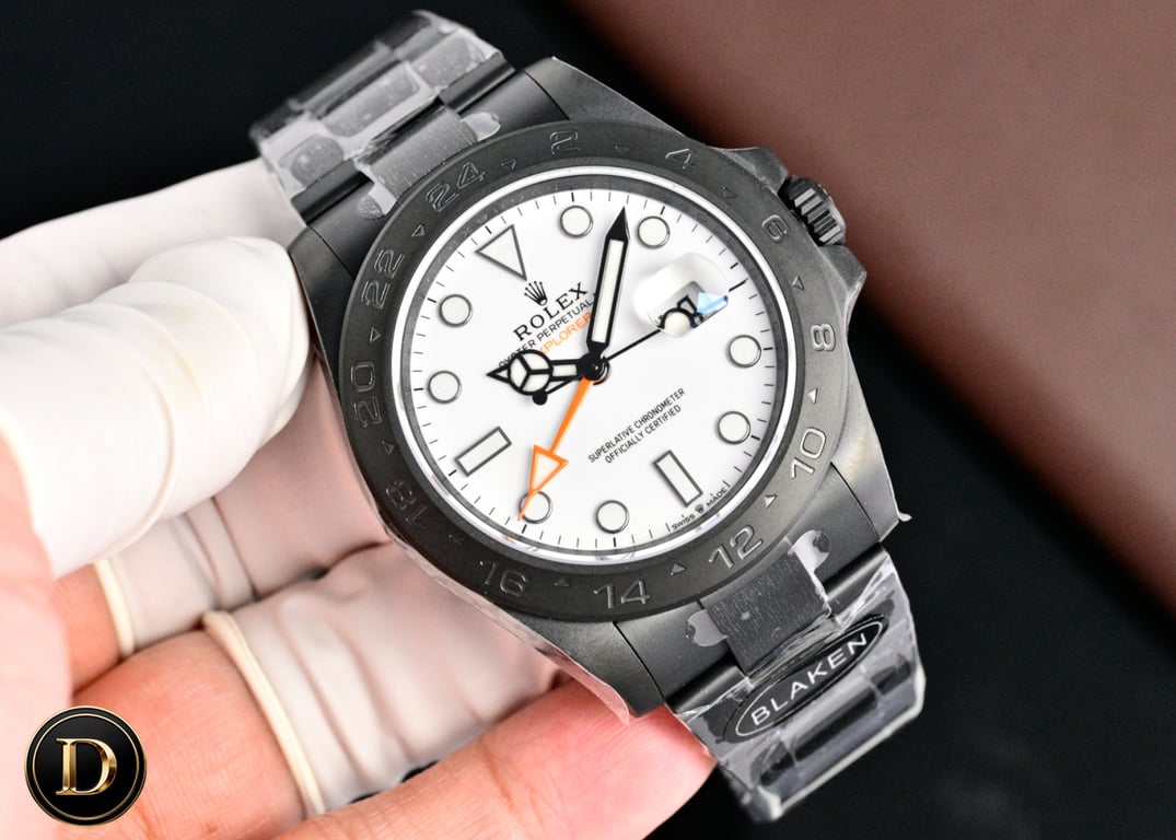 Rolex Oyster Perpetual Explorer II (Blaken Custom)