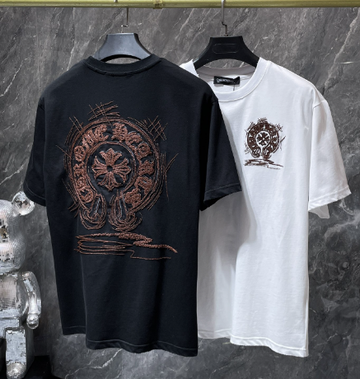 Chrome Hearts Brown Sketch Horseshoe Tee