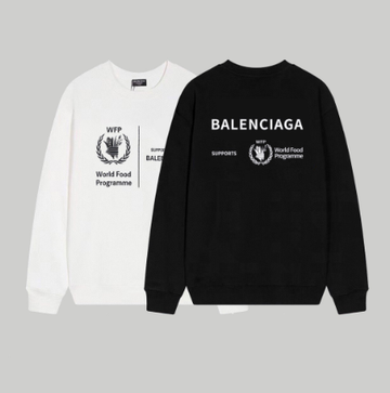 Balenciaga's new grain charity print crewneck sweatshirt