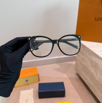 LV Round Optical Glasses (Black)