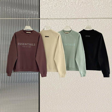 Fear of God Essentials Tone-on-Tone Front Logo Crewneck Sweatshirt