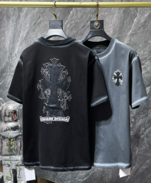 Chrome Hearts Triple Cross Washed Black Tee