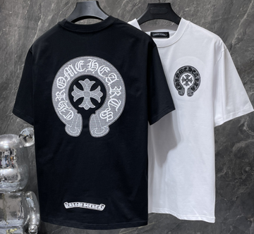 Chrome Hearts Mesh Outline Horseshoe Tee