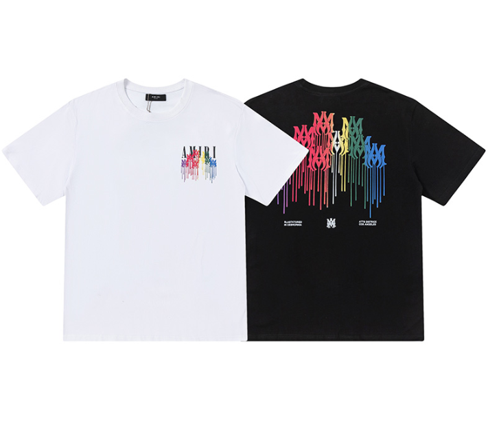 AMIRI Multicolor Drip Logo T-Shirt