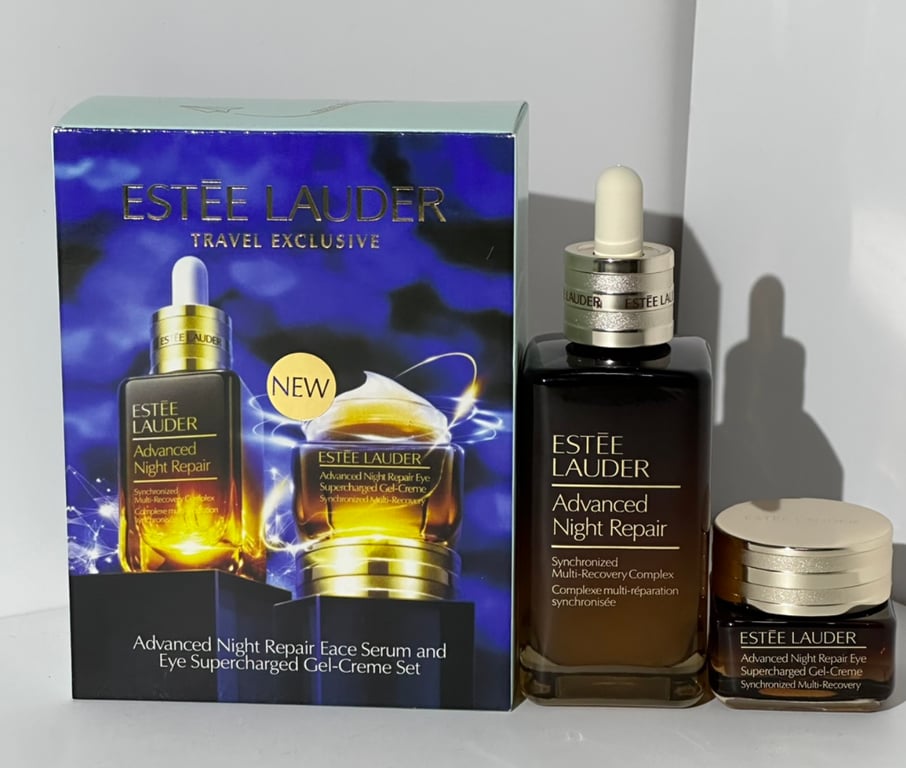 Estée Lauder Advanced Night Repair Face Serum and Eye Supercharged Gel-Creme Set-100+15ml
