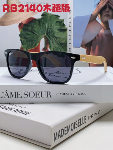 Ray-Ban RB2140 Wayfarer Sunglasses (Wood Temples)