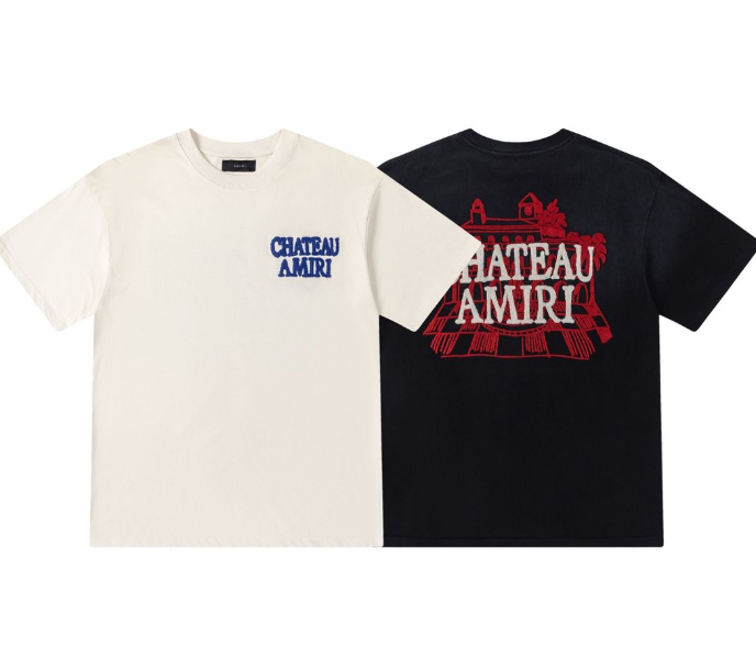 AMIRI Chateau Logo Embroidered T-Shirt