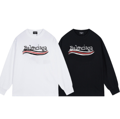 Balenciaga long-sleeved shirt with graffiti print.
