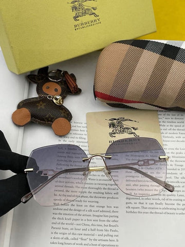 Burberry Rimless Geometric Sunglasses