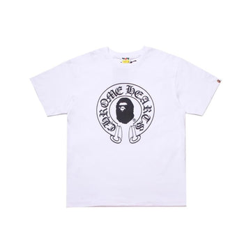 White BAPE x Chrome Hearts Collab T-Shirt