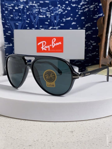 Ray-Ban RB3584N Square Sunglasses (Black)