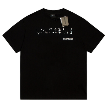 Balenciaga Blur Shadow Print Short-Sleeve