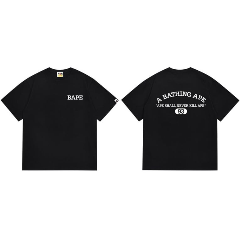 Black BAPE "93 College" T-Shirt