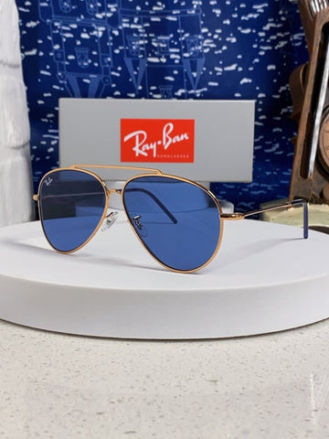 Ray-Ban RB3025 Classic Aviator Sunglasses (Blue Mirrored)