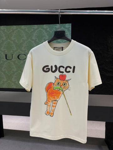 Gucci Early Spring Collection High-Weight Short-Sleeve