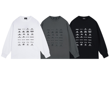 Balenciaga's new all-over logo print long-sleeved shirt!
