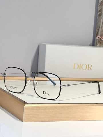 Dior Black & Silver Titanium Optical Glasses