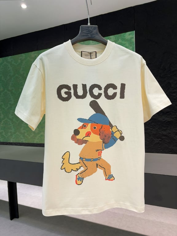 Gucci Early Spring Collection High-Weight Short-Sleeve
