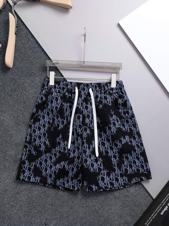 Dior Black Oblique Print Swim Shorts