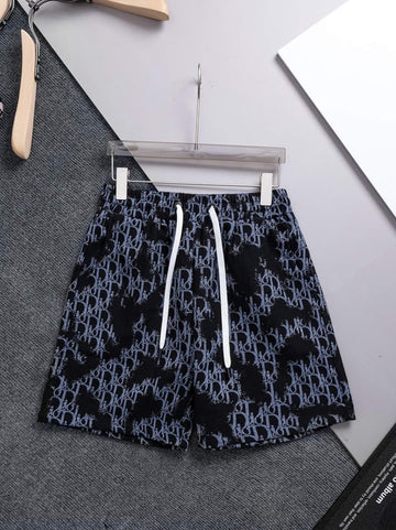 Dior Black Oblique Print Swim Shorts