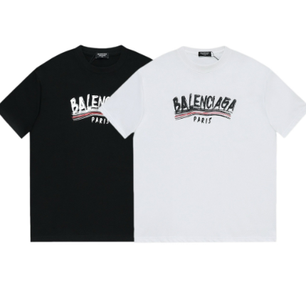 Balenciaga's new short-sleeved shirt with a large wave and cola print.