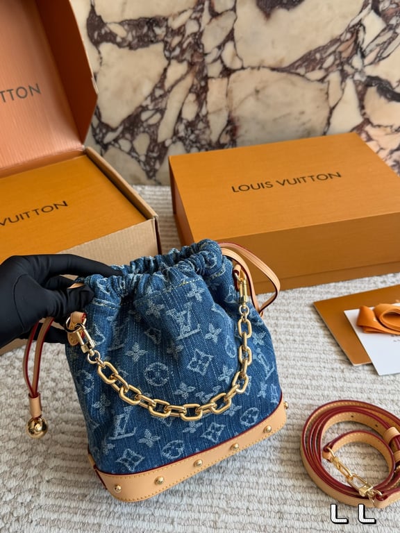 Louis Vuitton Noé Purse (Denim)