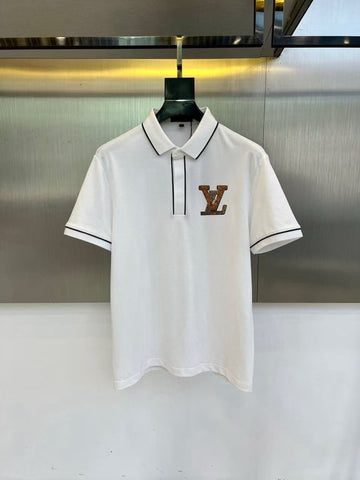Louis Vuitton Spring New Arrival: Collared Short-Sleeve Polo Shirt, Custom-Made Fabric for High Breathability and Comfort