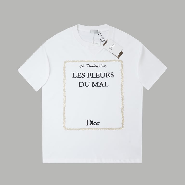 Dior "LES FLEURS DU MAL" Embroidered T-Shirt
