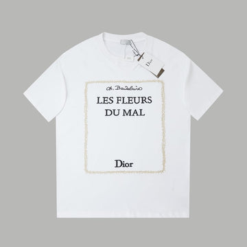 Dior "LES FLEURS DU MAL" Embroidered T-Shirt