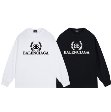 Balenciaga's classic wheat world peace logo print long-sleeved shirt!