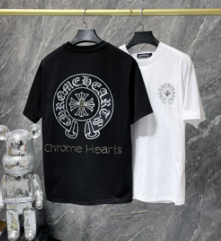 Chrome Hearts Rhinestone Logo Horseshoe Tee