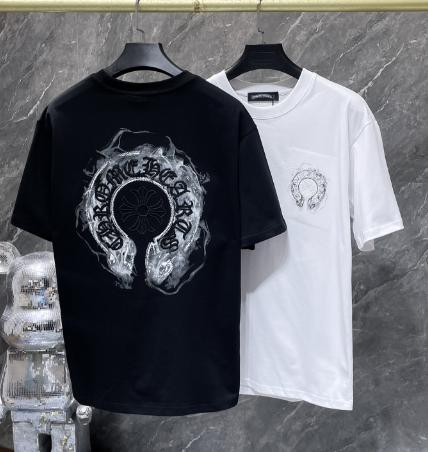 Chrome Hearts Flame Effect Horseshoe Tee