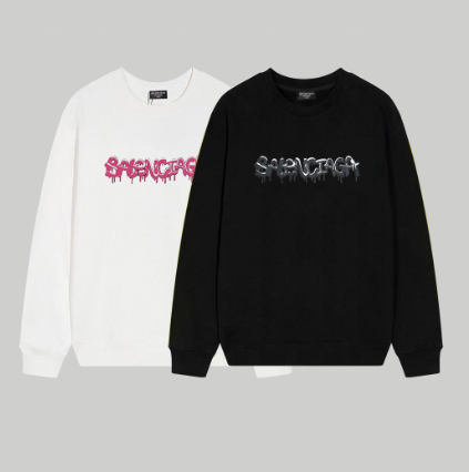 Balenciaga Ice Cream Fluid Letter Print Crew Neck Sweatshirt