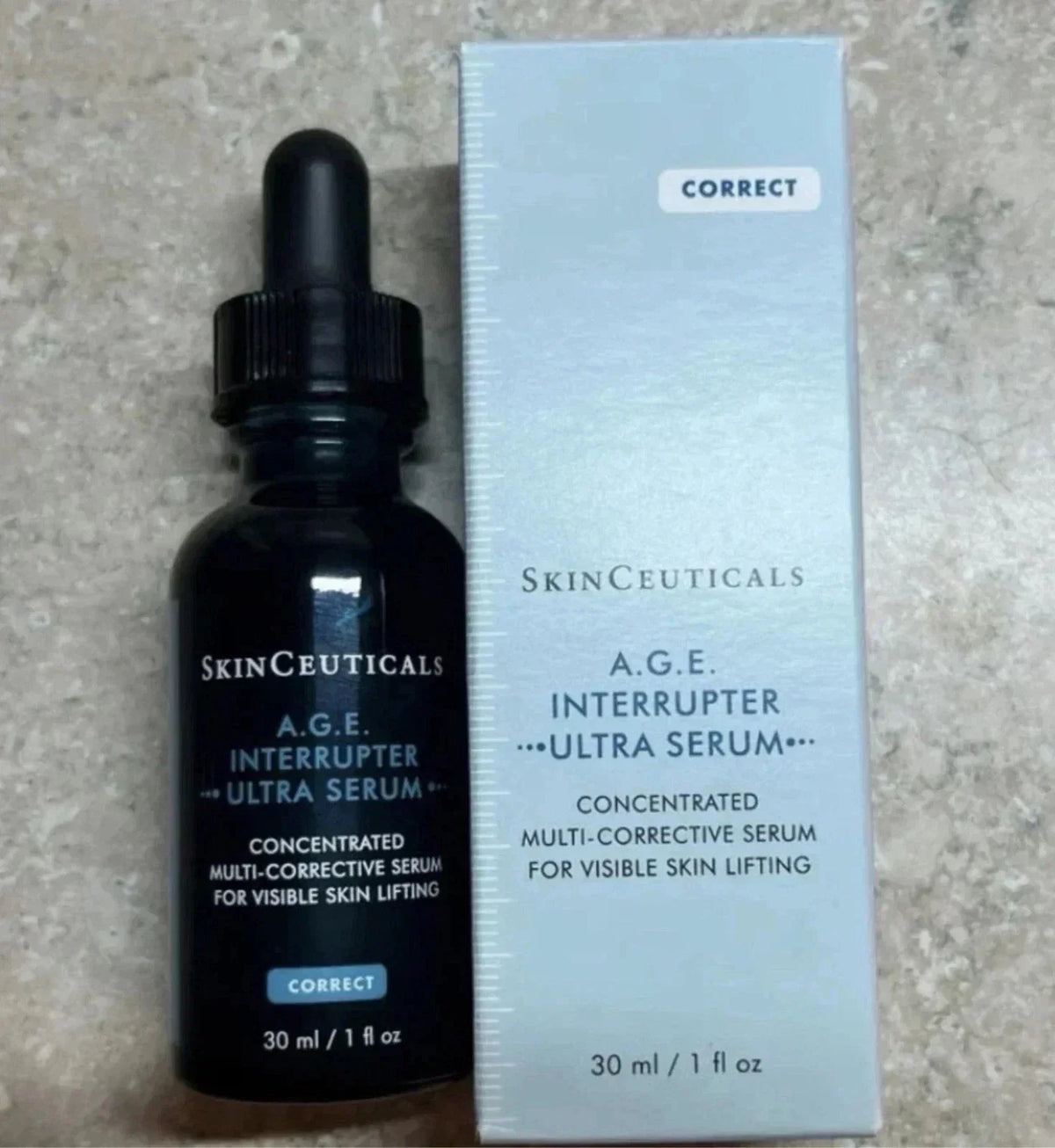 SkinCeuticals AGE A.G.E. Interrupter Ultra Serum Full Size 1 OZ NEW Sealed Fit And Glow